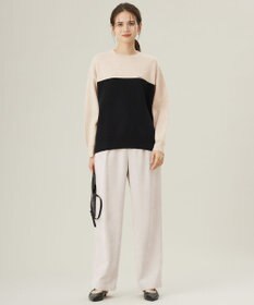 自由区 【カタログ掲載・セットアップ対応・洗える】スムージーブロッキング ニット