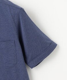 JOSEPH ABBOUD 【快適な着心地/イージーケア】コンパクトジャージースクエアジャガート 半袖 シャツ