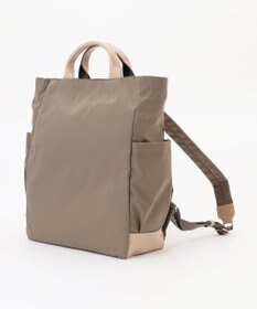 LA BAGAGERIE ツイルナイロン×エナメル リュックサック