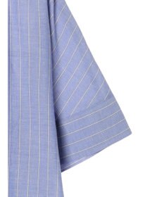 Green Parks 綿麻混スキッパーミニワンピース