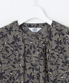 J.PRESS LADIES 【洗える】ボタニカルプリント ブラウス