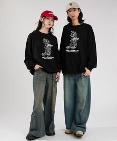 WEGO 【2025年秋冬新作/SMLXLサイズ展開/ユニセックス着用ITEM】アソートグラフィックプルオーバー