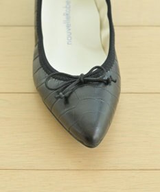 nouvelleRobe Oū 【本革・高反発】Pointed ポインテッドトゥ 型押しバレエシューズ
