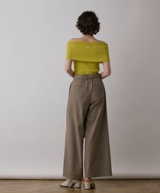 GRACE CONTINENTAL ストレッチワイドパンツ