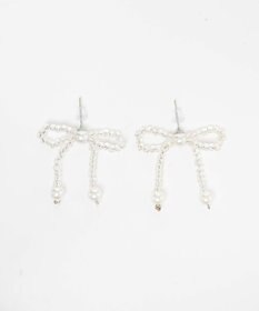 WEGO Lビーズリボンピアス