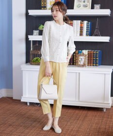 Tiaclasse L 【新色追加】レースブラウス