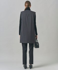 ICB 【洗える・リバーシブル着用可】T/Wツイルキルト リバーシブル パディング ジレ