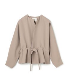 BEIGE， PORDIC / ドロスト付きノーカラージャケット