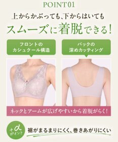 Wing ノンワイヤーブラ 着脱しやすい つけごこちがラク まるみのあるシルエット 【着脱らくらくブラ】 3Lまで対応 大きいサイズ NB4040 ウイング／ワコール