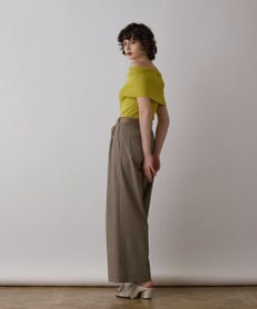 GRACE CONTINENTAL ストレッチワイドパンツ