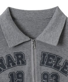 WEGO WジップナンバリングロゴロンT