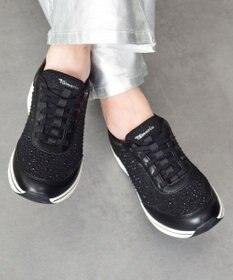 INTER-CHAUSSURES 【Tamaris】ラインストーンスニーカー
