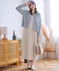 Tiaclasse 【新色追加】スエードポンチプリーツスカート