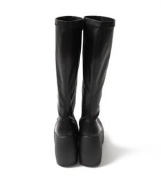 WEGO 厚底ウェッジソールロングブーツ