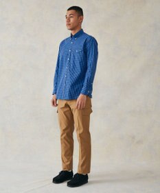 J.PRESS MEN ポプリンストライプシャツ/B.D