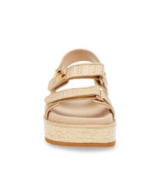 STEVE MADDEN BIGMONA ダブルベルトラフィアサンダル