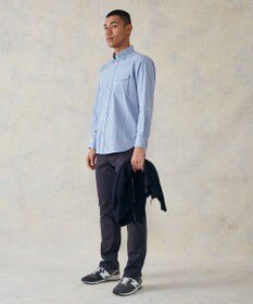 J.PRESS MEN ポプリンストライプシャツ/B.D