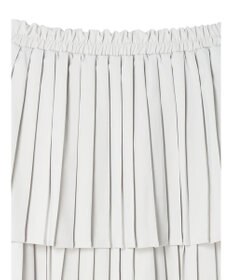 earth music&ecology ミックスプリーツティアードスカート