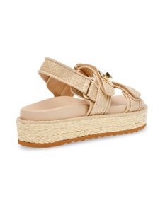 STEVE MADDEN BIGMONA ダブルベルトラフィアサンダル