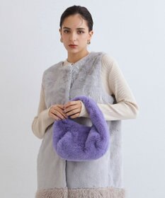 MOONBAT Faviora Faux Fur フェイクファー ワンハンドルバッグ ／ファーバッグ