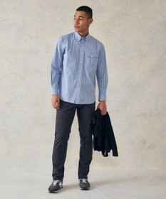 J.PRESS MEN ポプリンストライプシャツ/B.D