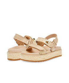 STEVE MADDEN BIGMONA ダブルベルトラフィアサンダル