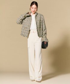 BEIGE， BERYL / ファンシーツイードノーカラージャケット