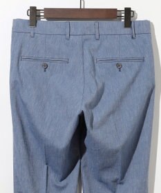 JOSEPH ABBOUD 【キングサイズ・ウエストも伸びる/清涼/ストレッチ】ストレッチリネンシャンブレーパンツ