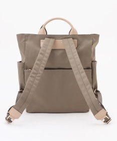 LA BAGAGERIE ツイルナイロン×エナメル リュックサック