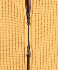 JOSEPH ABBOUD 【キングサイズ・3シーズン活躍する綿ブレンド】コットンアクリルバルキー ジップニット ブルゾン