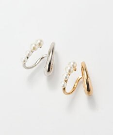 Phoebe 〈シリーズ累計販売10000点突破！〉ドレッシングパールイヤーカフ　シルバー