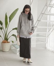 WEGO 【ユニセックス着用ITEM/裏起毛】リラックスフィットスウェットプルパーカー