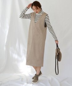 ANY L 【洗濯機可能/ストレッチ】スエードライクジャンスカ