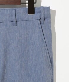 JOSEPH ABBOUD 【キングサイズ・ウエストも伸びる/清涼/ストレッチ】ストレッチリネンシャンブレーパンツ