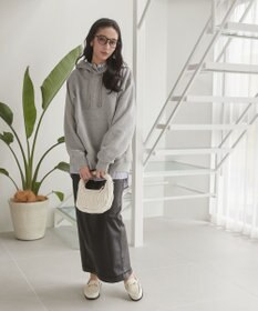 WEGO 【ユニセックス着用ITEM/裏起毛】リラックスフィットスウェットプルパーカー