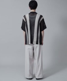 WEGO マルチストライプニットシャツ（S）