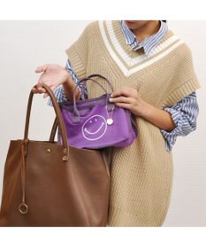 UNBILLION cachecache スマイルモチーフメッシュバッグインバッグ