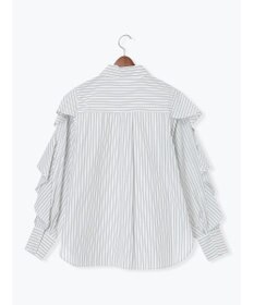 Te chichi 【泉 里香さん着用・Oggi.jp10/23掲載】ラッフルスリーブシャツ