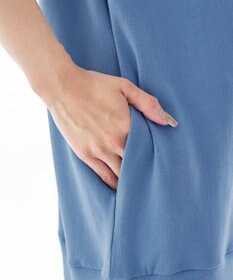 Tiaclasse 【洗える】裏毛プリーツコンビワンピース