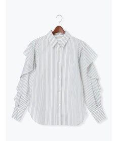 Te chichi 【泉 里香さん着用・Oggi.jp10/23掲載】ラッフルスリーブシャツ