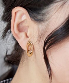 Tiaclasse 【安田美沙子さん着用・金属アレルギー対応】ツイストドロップイヤリング