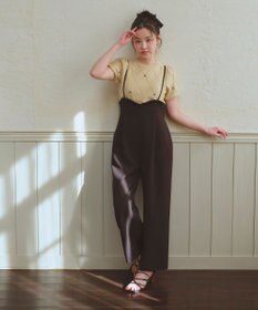 Feroux 【洗える】リボン刺繍ダイヤ柄 ニット