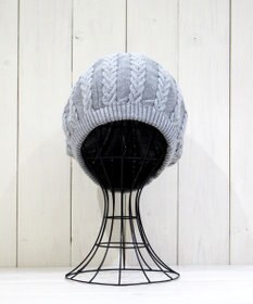 石田製帽 オーガニックコットン アラン編みベレー