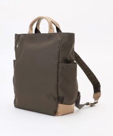 LA BAGAGERIE ツイルナイロン×エナメル リュックサック