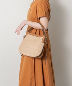 INTER-CHAUSSURES 【LORISTELLA】2WAY異素材コンビネーションショルダーバッグ