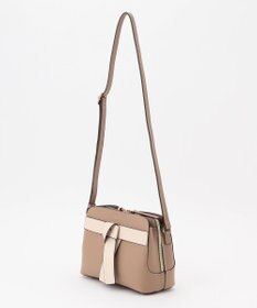 LA BAGAGERIE 【maison vert】 【超軽量・多収納】バイカラーリボンショルダーバッグ