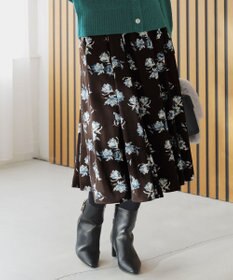 ANY SIS フラワータック スカート