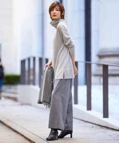 ICB 【洗える】 TWブロード ワイドストレートパンツ