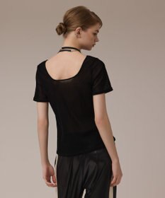 GRACE CONTINENTAL フロッキーチュールカットトップ