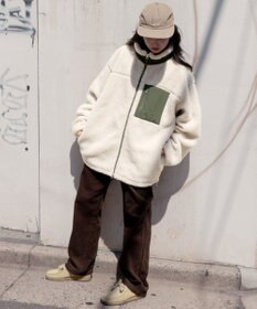 WEGO 【ユニセックス着用ITEM/ウエストゴム/SMLサイズ展開】コーデュロイイージーストレートパンツ